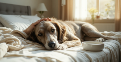 Irish Wolfhound lying